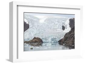 Kujatdeleq Glacier, Prins Christian Sund, southern Greenland, Polar Regions-Tony Waltham-Framed Photographic Print