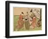 Kujibiki Lots [For Pairing]. [1772 or 1773]-Isoda Koryusai-Framed Giclee Print