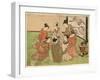 Kujibiki Lots [For Pairing]. [1772 or 1773]-Isoda Koryusai-Framed Giclee Print