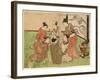 Kujibiki Lots [For Pairing]. [1772 or 1773]-Isoda Koryusai-Framed Giclee Print