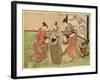 Kujibiki Lots [For Pairing]. [1772 or 1773]-Isoda Koryusai-Framed Giclee Print