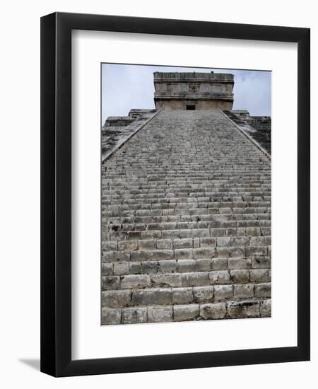 Kukulkan Pyramid, Mesoamerican Step Pyramid Nicknamed El Castillo, Chichen Itza, Yucatan, Mexico-null-Framed Photographic Print