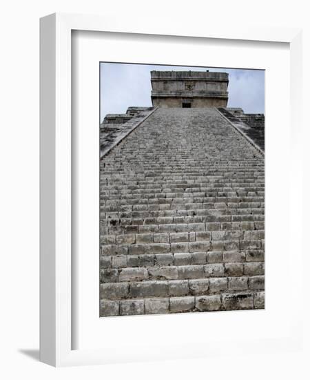 Kukulkan Pyramid, Mesoamerican Step Pyramid Nicknamed El Castillo, Chichen Itza, Yucatan, Mexico-null-Framed Photographic Print