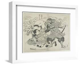 Kumagai Naozane and Taira No Atsumori, Late 17th-Early 18th Century-Okumura Masanobu-Framed Giclee Print