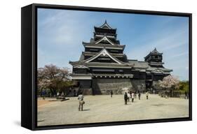 Kumamoto Japanese Castle, Kumamoto, Kyushu, Japan, Asia-Michael Runkel-Framed Stretched Canvas