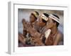 Kung Women Sing and Clap their Hands, They are San Hunter-Gatherers, Often Referred to as Bushmen-Nigel Pavitt-Framed Photographic Print