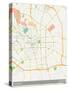 Kunming, China Map-null-Stretched Canvas