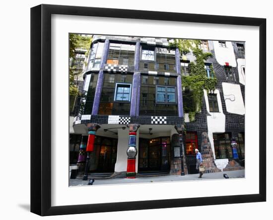 Kunsthauswien by Architect Hundertwasser, Vienna, Austria, Europe-Levy Yadid-Framed Photographic Print