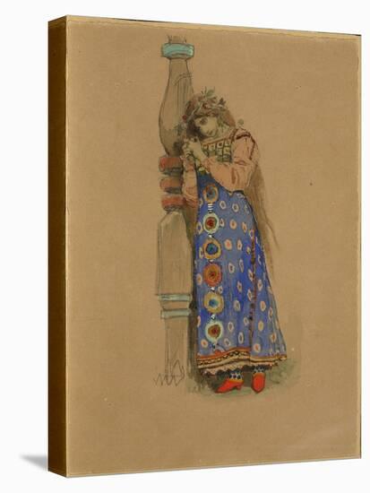 Kupava. Costume Design for the Opera Snow Maiden by N. Rimsky-Korsakov, 1885-Viktor Mikhaylovich Vasnetsov-Stretched Canvas