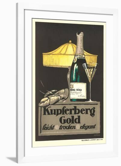 Kupferberg Champagne Ad-null-Framed Art Print