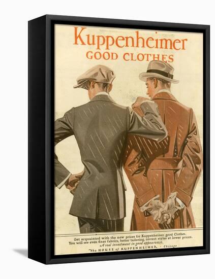 Kuppenheimer, Magazine Advertisement, USA, 1910-null-Framed Stretched Canvas