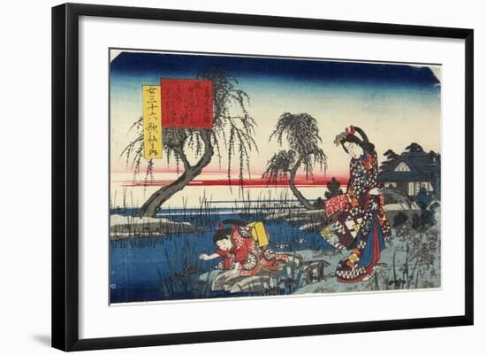 Kuraudo-No Sakon, 1843-1847-Utagawa Hiroshige-Framed Giclee Print