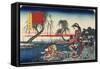 Kuraudo-No Sakon, 1843-1847-Utagawa Hiroshige-Framed Stretched Canvas