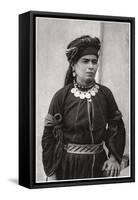Kurdish Lady in Her Best Costume, Iraq, 1925-A Kerim-Framed Stretched Canvas