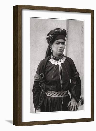 Kurdish Lady in Her Best Costume, Iraq, 1925-A Kerim-Framed Giclee Print