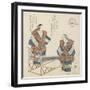 Kureha Village, C. 1832-Toyota Hokkei-Framed Giclee Print