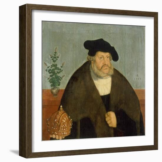 Kurfuerst Friedrich III, (Der Weise), 1566-Lucas Cranach the Elder-Framed Giclee Print