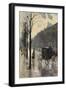 Kurfurstendamm Boulevard, 1910 (Oil on Canvas)-Lesser Ury-Framed Giclee Print