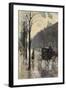 Kurfurstendamm Boulevard, 1910 (Oil on Canvas)-Lesser Ury-Framed Giclee Print