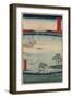 Kuroto No Ura in Kazusa Province-Ando Hiroshige-Framed Giclee Print