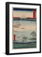 Kuroto No Ura in Kazusa Province-Ando Hiroshige-Framed Giclee Print