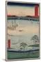 Kuroto No Ura in Kazusa Province-Ando Hiroshige-Mounted Giclee Print