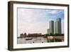 Kursk Building along Ishim River, Astana, Kazakhstan-Keren Su-Framed Photographic Print