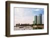 Kursk Building along Ishim River, Astana, Kazakhstan-Keren Su-Framed Photographic Print