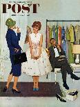 "Cowboy Asleep in Beauty Salon," Saturday Evening Post Cover, May 6, 1961-Kurt Ard-Framed Giclee Print