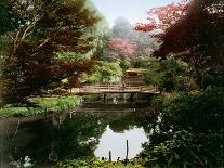 Japanese Ornamental Garden in Blossom-Kusakabe Kimbei-Giclee Print