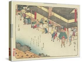 Kusatsu, 1837-1844-Utagawa Hiroshige-Stretched Canvas