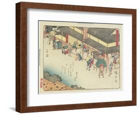 Kusatsu, 1837-1844-Utagawa Hiroshige-Framed Giclee Print