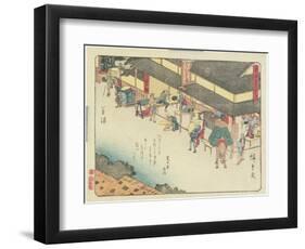 Kusatsu, 1837-1844-Utagawa Hiroshige-Framed Giclee Print