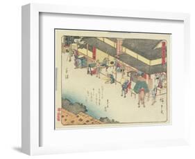 Kusatsu, 1837-1844-Utagawa Hiroshige-Framed Giclee Print