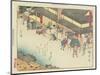 Kusatsu, 1837-1844-Utagawa Hiroshige-Mounted Giclee Print