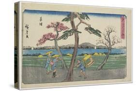 Kusatsu, 1841-1842-Utagawa Hiroshige-Stretched Canvas