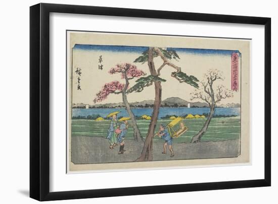 Kusatsu, 1841-1842-Utagawa Hiroshige-Framed Giclee Print