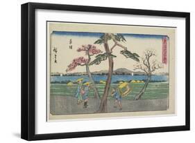 Kusatsu, 1841-1842-Utagawa Hiroshige-Framed Giclee Print