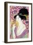 Kushi (Comb)-Kitagawa Utamaro-Framed Giclee Print