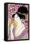 Kushi (Comb)-Kitagawa Utamaro-Framed Stretched Canvas