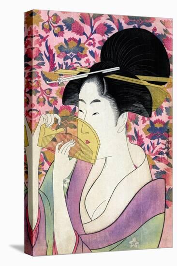 Kushi (Comb)-Kitagawa Utamaro-Stretched Canvas
