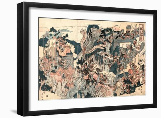 Kusunoki Rojo No Zu-Katsukawa Shunko-Framed Giclee Print