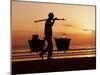 Kuta Beach, Local Vendor, Sunset, Bali, Indonesia-Steve Vidler-Mounted Photographic Print