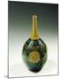 Kutani, Bottle Shaped Vase in Porcelain and Enamel-null-Mounted Giclee Print