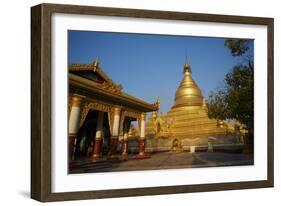 Kuthodaw Temple and Monastery, Mandalay, Myanmar (Burma), Asia-Tuul-Framed Photographic Print