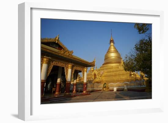 Kuthodaw Temple and Monastery, Mandalay, Myanmar (Burma), Asia-Tuul-Framed Photographic Print