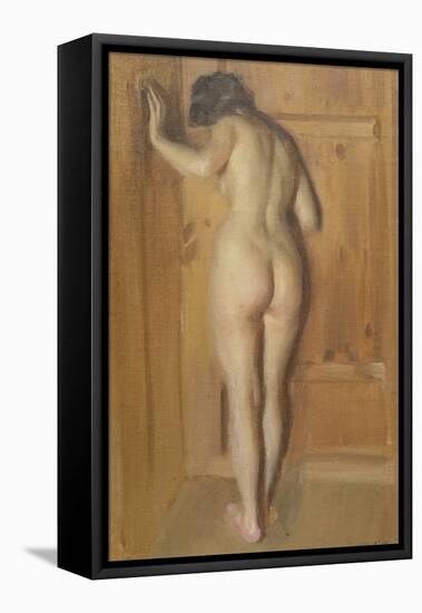 Kuvadorren The Chamber Door, 1905 by Anders Leonard Zorn-Anders Leonard Zorn-Framed Stretched Canvas