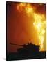 Kuwait Burning Oil Well-Roberto Borea-Stretched Canvas