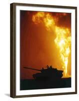 Kuwait Burning Oil Well-Roberto Borea-Framed Premium Photographic Print