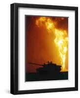 Kuwait Burning Oil Well-Roberto Borea-Framed Photographic Print